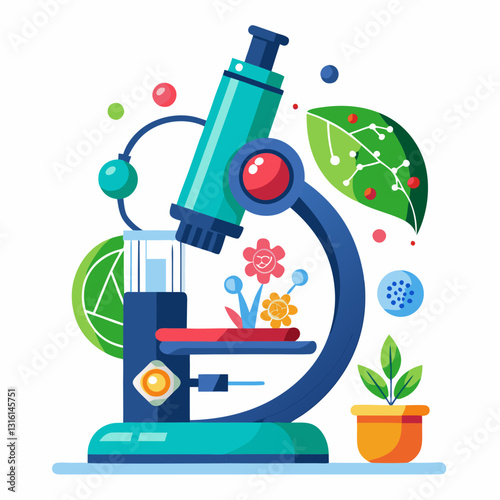 digital microscope analyzing a biology sample