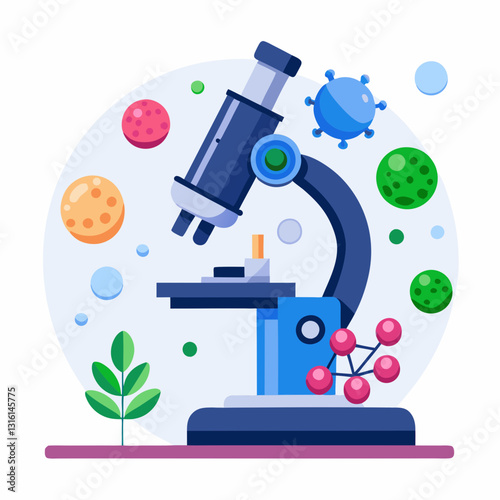 digital microscope analyzing a biology sample