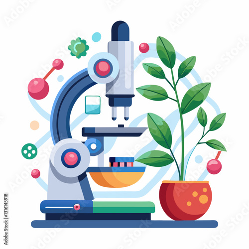 digital microscope analyzing a biology sample