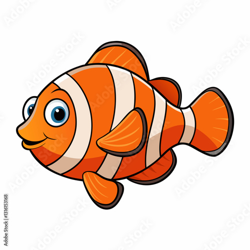 vector illustration of clownfish