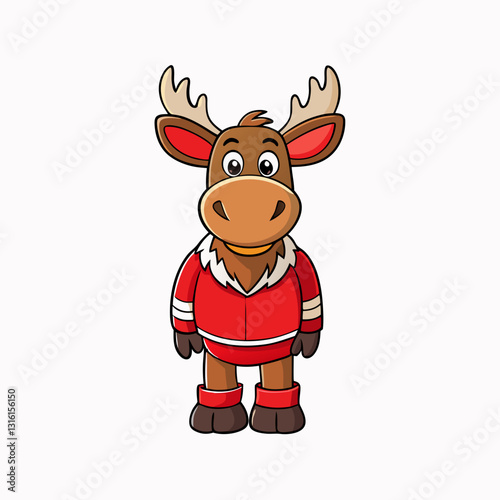 moose cartoon vector
