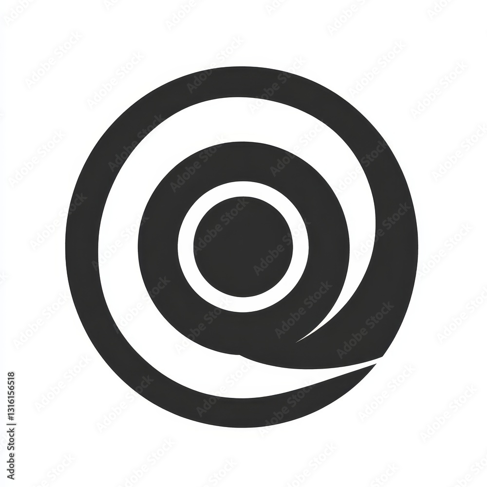 The design of a circular camera shutter is complemented by detailed black line art The design of a circular camera shutter is complemented by detailed black line art