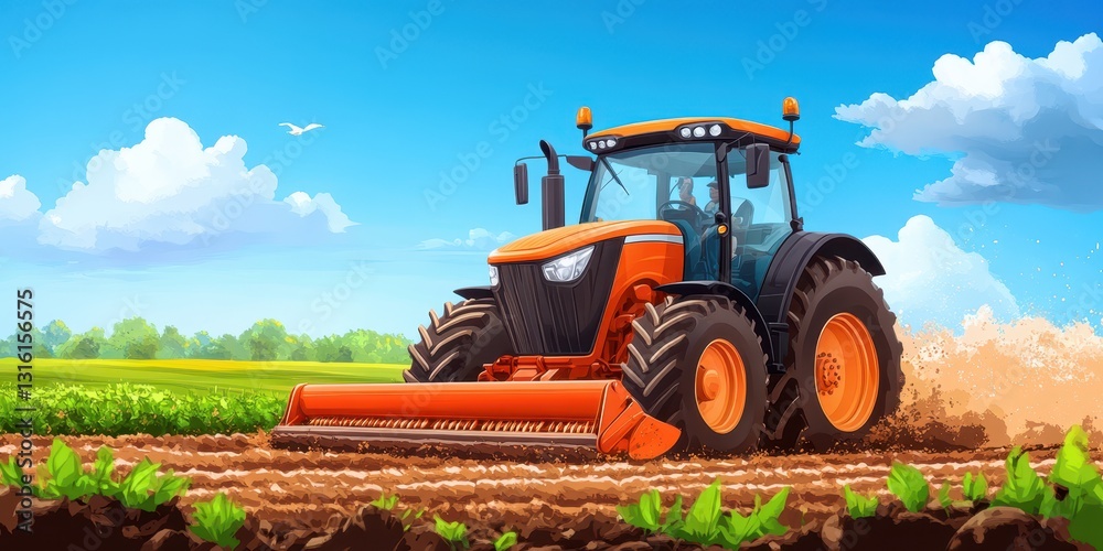 Obraz premium Harvesting banner