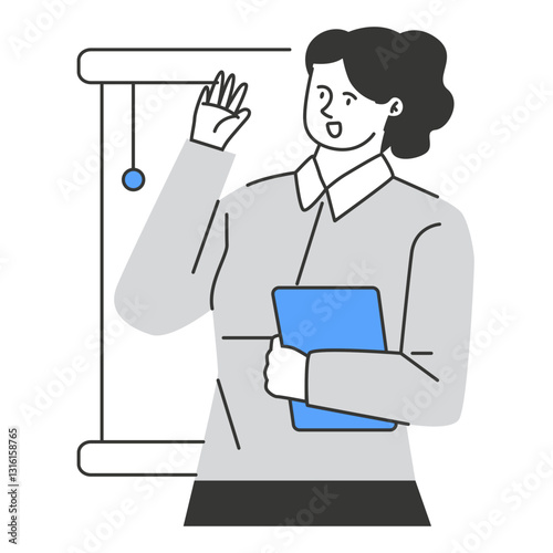 Business Woman Character Illustration