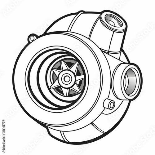 turbocharger outline