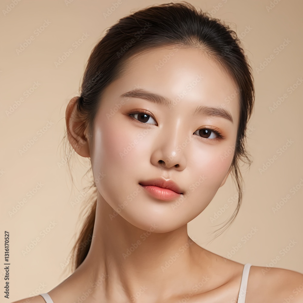 Fototapeta premium Beautiful Young Asian Woman Portrait