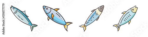 sardine icon, sardine vector illustration-simple illustration of sardine , perfect for sardine logos and icons