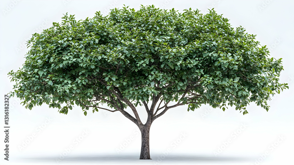 Obraz premium Full Frame Green Tree Against White Background