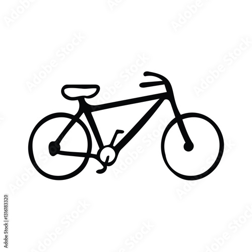 Simple Line Drawing Of A Bicycle