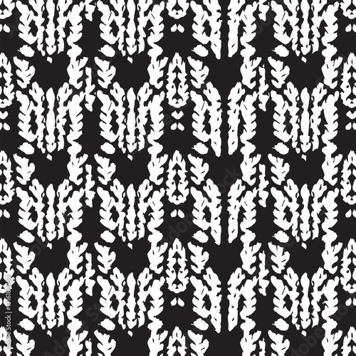 black and white background with snowflakes