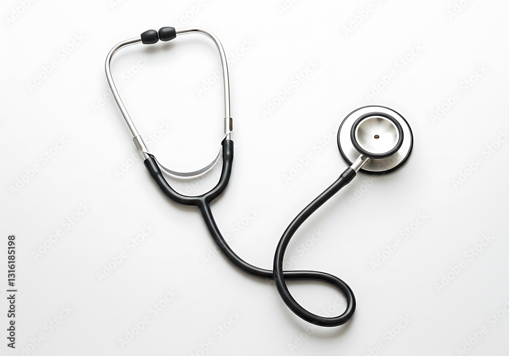Stethoscope Isolated on White Background for Healthcare and Medical Concept Stethoscope Isolated on White Background for Healthcare and Medical Concept