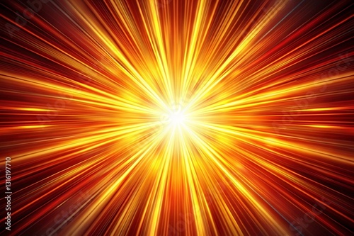 A bright yellow light with a red background