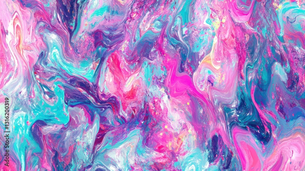 Abstract Swirls of Vibrant Colors Abstract Swirls of Vibrant Colors