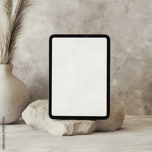 white frame on the wall