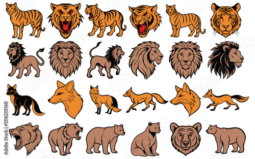 set of animals