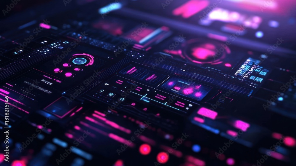 Futuristic Interface Panels Futuristic Interface Panels