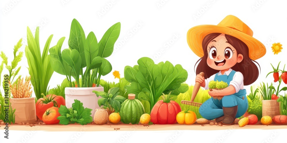 Fototapeta premium Gardening banner