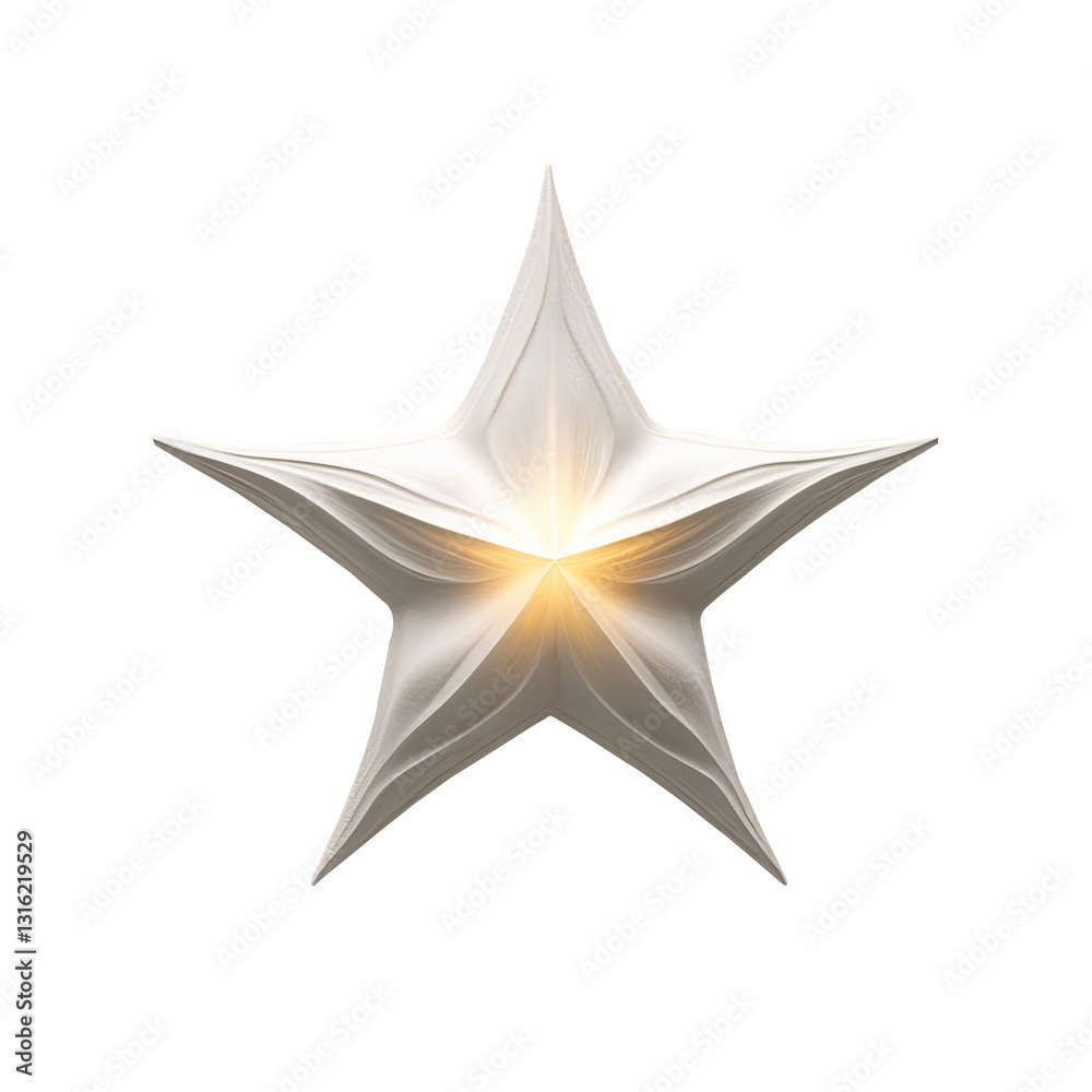 Obraz premium 3d golden star with transparent background PNG and JPEG image