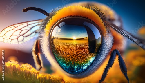 The Hidden World Inside a Honeybee’s Eye