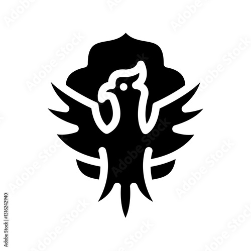 Royal Phoenix Vector Design Icon Style