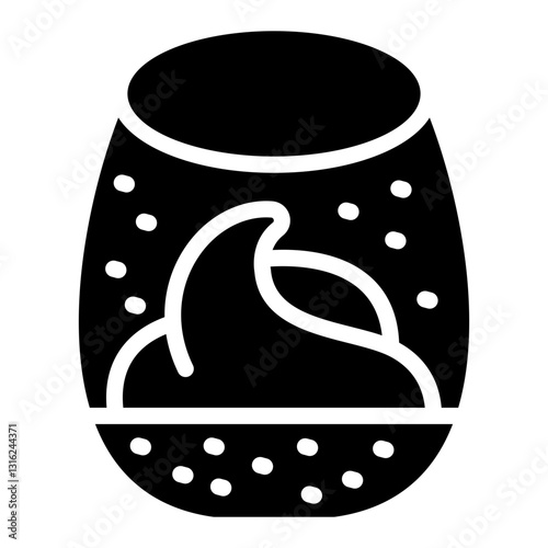 Chocolate Mousse Vector Design Icon Style