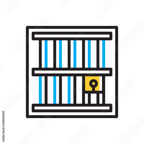 Multi color icon for jail