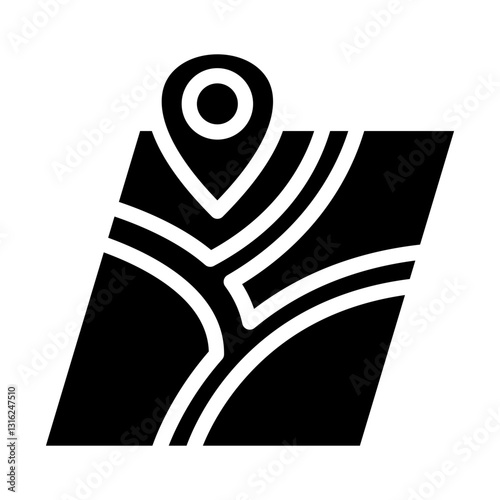 Fotografie Land parcel Vector Design Icon Style