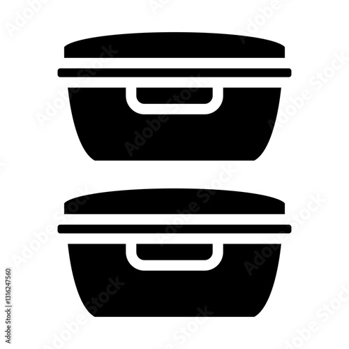 Prep containers Vector Design Icon Style