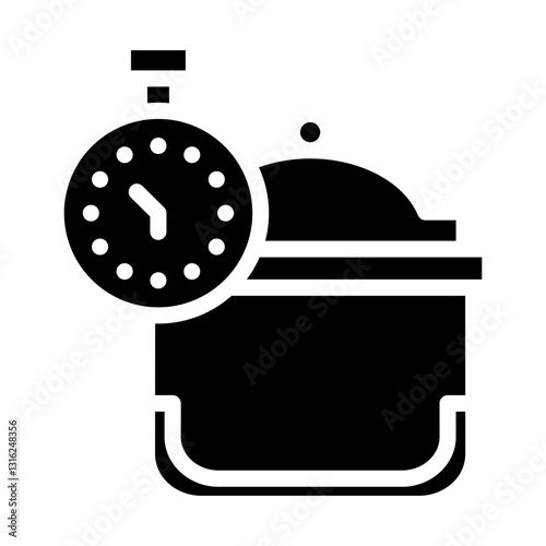 Prep time clock Vector Design Icon Style