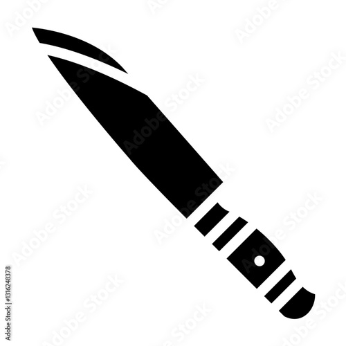 Butcher knife Vector Design Icon Style
