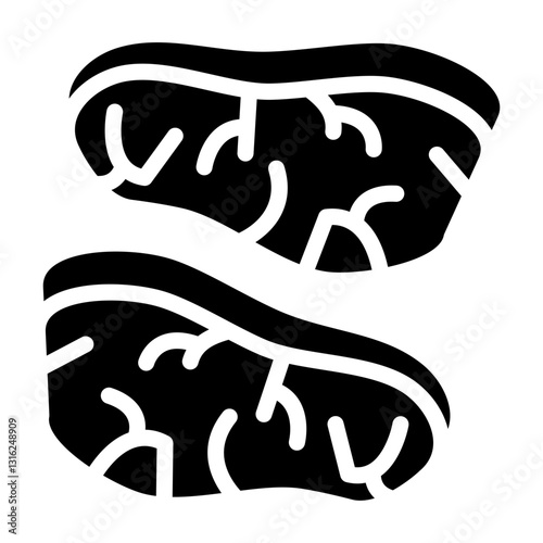 Tenderloin cut Vector Design Icon Style