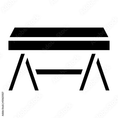 Sawhorse Vector Design Icon Style