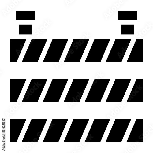 Barricade Tape Vector Design Icon Style