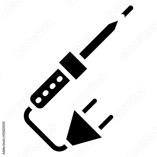 Soldering Iron Vector Design Icon Style