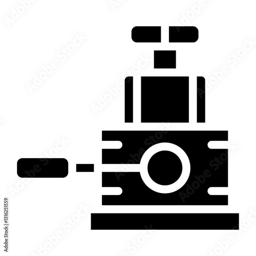 Hydraulic Jack Vector Design Icon Style