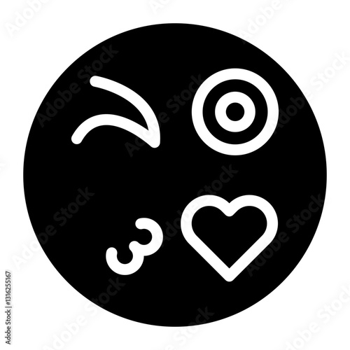 Flirtatious Vector Design Icon Style