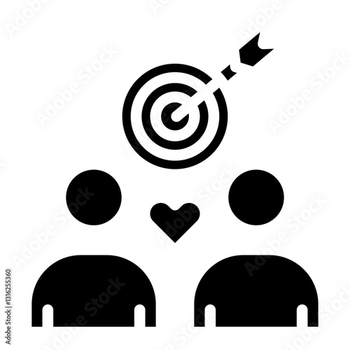 Relationship Goals Vector Design Icon Style