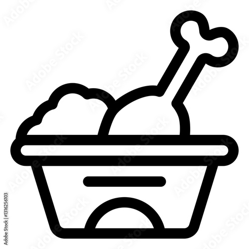 fried chicken icon