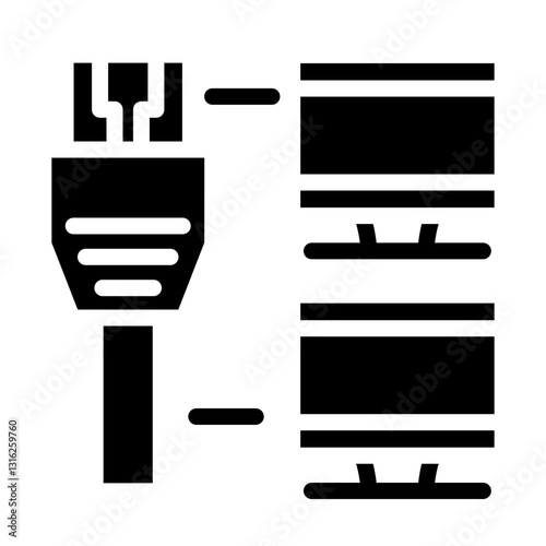 LAN Connection Vector Design Icon Style