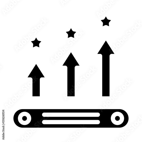 Level Up Vector Design Icon Style