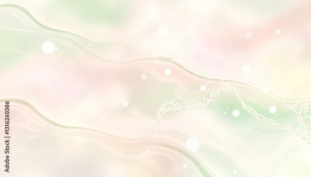 Abstract Pastel Wave Background With Water Splashes Abstract Pastel Wave Background With Water Splashes