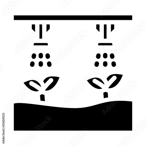 Drip Irrigation Vector Design Icon Style
