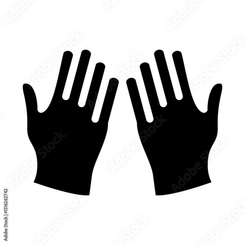 Gloves Vector Design Icon Style