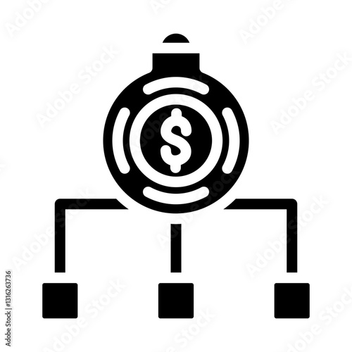 Debt Restructuring Vector Design Icon Style