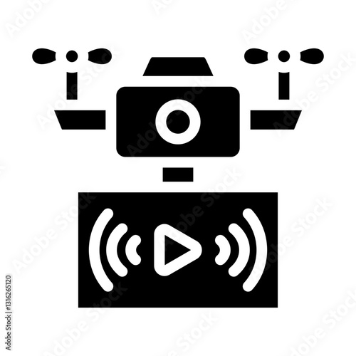 Live Streaming Vector Design Icon Style