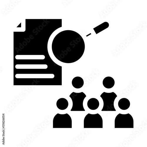 Public Policy Analysis Vector Design Icon Style