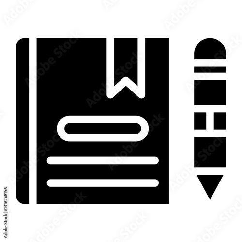 Notebook Vector Design Icon Style