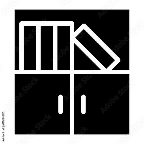 Book Case Vector Design Icon Style