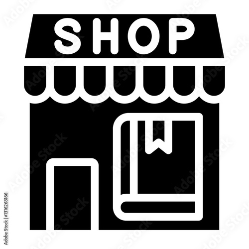 Book Shop Vector Design Icon Style