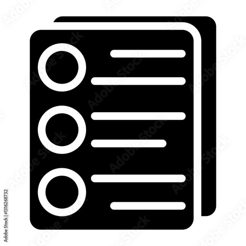 List Vector Design Icon Style